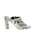 Vince. Animal Print Ivory Gray Sandals Size 7 1/2 - photo 1