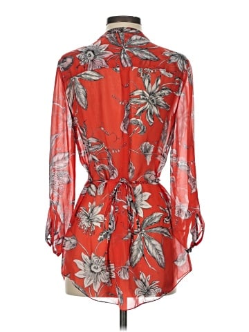 Leifsdottir Long Sleeve Silk Top (view 2)