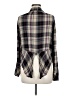 Max Studio 100% Rayon Plaid Black Long Sleeve Button-Down Shirt Size M - photo 2
