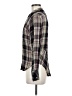 Max Studio 100% Rayon Plaid Black Long Sleeve Button-Down Shirt Size M - photo 5