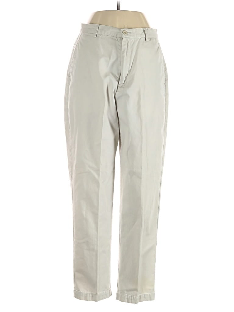 Pre-owned Lands' End Khaki Pant In Gray