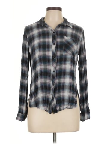 Polly & Esther Long Sleeve Button-Down Shirt (view 1)