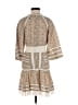 Veronica Beard 100% Cotton Print Tan Casual Dress Size 0 - photo 2