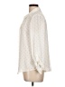 Elle 100% Polyester Polka Dots Ivory Long Sleeve Blouse Size L - photo 5