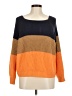 Shein Color Block Orange Pullover Sweater Size 8 - 10 - photo 1