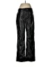 Silence and Noise 100% Polyurethane Metallic Black Casual Pants Size 8 - photo 1