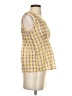 Cotélac Yellow Sleeveless Blouse Size XS (0) - photo 4