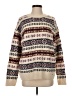RDI Print Tan Pullover Sweater Size S - photo 1