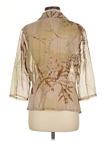 Tess 3/4 Sleeve Silk Top (view 2)
