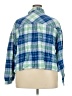 Old Navy 100% Cotton Plaid Blue Long Sleeve Button-Down Shirt Size XXL - photo 2