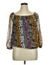 I.N. Studio 100% Polyester Gold Brown 3/4 Sleeve Blouse Size XL - photo 1