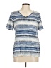 Chico's Blue Short Sleeve Top Size Med (1) - photo 1