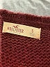 Hollister Argyle Burgundy Pullover Sweater Size S - photo 7
