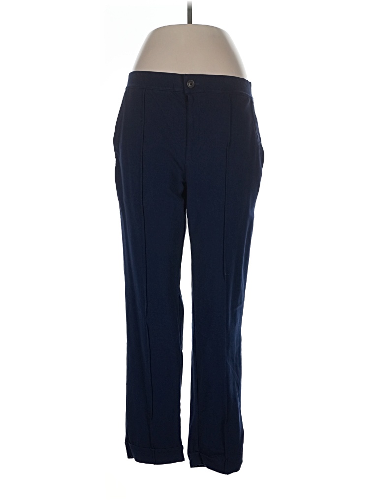 Pre-owned Lands' End Casual Pants In Blue