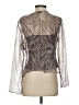 ICE 100% Polyester Brown Long Sleeve Blouse Size 5 - photo 2