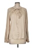 Current Air 100% Polyester Tan Long Sleeve Blouse Size M - photo 1