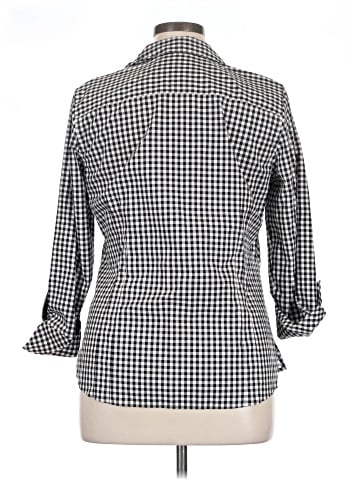 Gold Label Investments 3/4 Sleeve Button-Down Shirt (view 2)