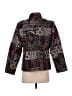 Christopher & Banks 100% Polyester Print Burgundy Jacket Size S - photo 2
