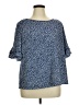 Shein Curve Blue 3/4 Sleeve Blouse Size 14 Plus (1) - photo 1
