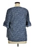 Shein Curve Blue 3/4 Sleeve Blouse Size 14 Plus (1) - photo 2