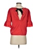 Topshop 100% Polyester Red 3/4 Sleeve Blouse Size 4 - photo 2