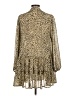 By Together 100% Polyester Animal Print Tan Casual Dress Size M - photo 2