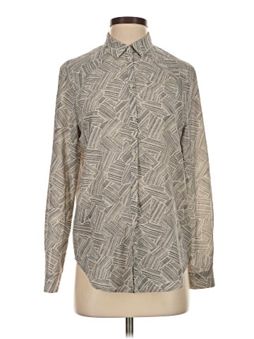 Bella Luxx Long Sleeve Silk Top (view 1)