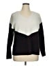 Apt. 9 Color Block Black Pullover Sweater Size XL - photo 1