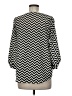 Everly 100% Polyester Chevron-herringbone Black 3/4 Sleeve Blouse Size M - photo 2
