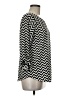Everly 100% Polyester Chevron-herringbone Black 3/4 Sleeve Blouse Size M - photo 4