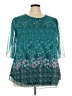 SeSe Code Teal 3/4 Sleeve Blouse Size XXXL - photo 1
