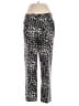 Ann Trinity Animal Print Silver Casual Pants Size 8 - photo 1
