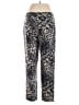 Ann Trinity Animal Print Silver Casual Pants Size 8 - photo 2