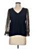 CeCe 100% Polyester Blue 3/4 Sleeve Blouse Size M - photo 1