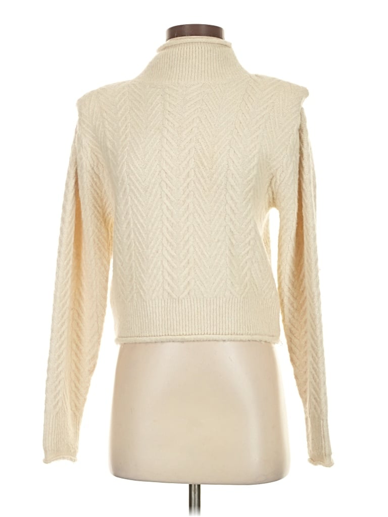 Pre-owned Astr Turtleneck Sweater In Ivory