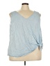Lane Bryant Blue Sleeveless Blouse Size 24 - photo 1
