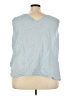Lane Bryant Blue Sleeveless Blouse Size 24 - photo 2