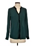 BB Dakota 100% Polyester Color Block Teal Long Sleeve Blouse Size S - photo 1