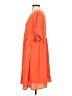 Davi & Dani 100% Polyester Solid Orange Casual Dress Size S - photo 5