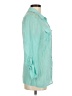Cato Teal 3/4 Sleeve Button-Down Shirt Size M - photo 4