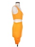 Shein Color Block Orange Cocktail Dress Size 2 - photo 4