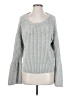 Express 100% Polyester Metallic Silver Pullover Sweater Size S - photo 1
