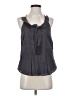 Assorted Brands 100% Cotton Gray Sleeveless Blouse Size S - photo 1