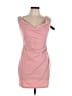 Symphony Solid Pink Cocktail Dress Size L - photo 1