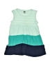 Hb 100% Cotton Color Block Teal Dress Size 0-3 mo - photo 1