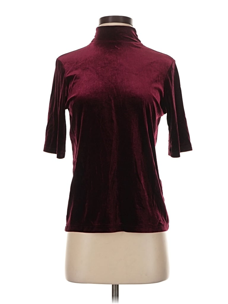 Pre-owned Rag & Bone Short Sleeve Top In Burgundy