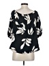 Loveappella 100% Polyester Black 3/4 Sleeve Blouse Size S - photo 2
