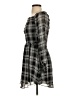 Shabby Chic Plaid Gray Casual Dress Size XS - photo 5