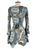 Assorted Brands 100% Polyester Paisley Blue Romper Size S - photo 2