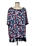 Anne Klein Blue Short Sleeve Blouse Size M (estimated) - photo 1